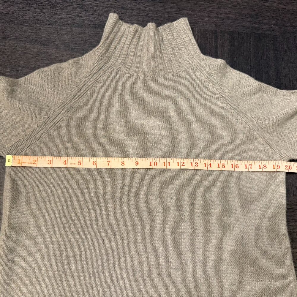 Bartolini Gray 100% Cashmere Turtleneck Sweater Size S Made in Italy - Picture 8 of 11